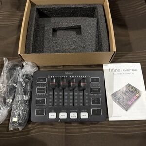 Fifine Gaming/ PC RGB streaming Audio Mixer. Apligame SC3